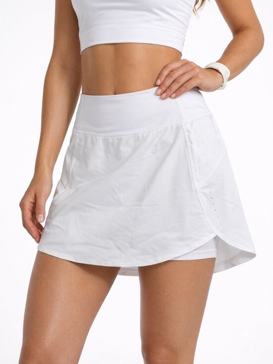 Athleta Pants - ATHLETA NWT Run With It 16"‎ Skort Skirt Lined Tennis Golf White Women's Small